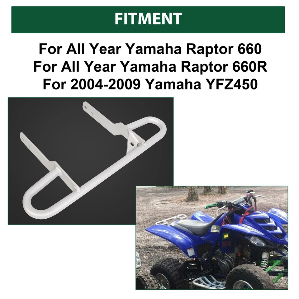 Soporte de parachoques trasero de acero de aluminio para Yamaha Raptor 660 660R YFZ450 Foto 4 de 4