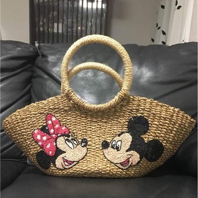 Disney X Beams Boy Basket Bag Tote Disney Mickey Minnie Collection Limited 09 Ebay
