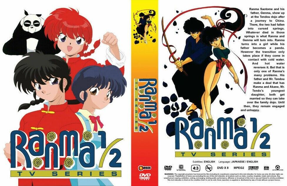 ENGLISH DUBBED RANMA 1/2 - COMPLETE ANIME TV SERIES DVD BOX SET (1-161 EPS)