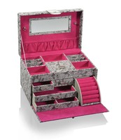 Jewelry Box Mia Xxl Grey / Pink Jewelry Box Mia Xxl Grey / Pink