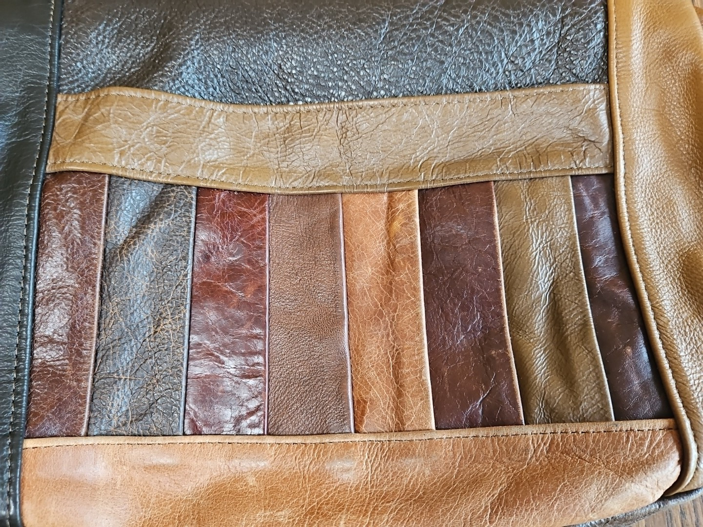 Genuine Leather Mexico Patchwork  Multicolor Soft… - image 18