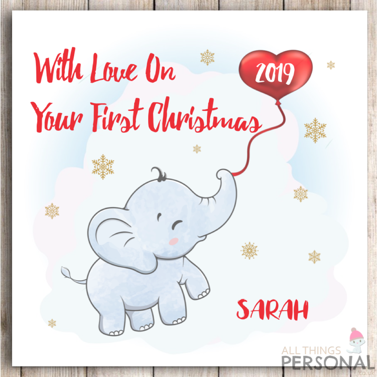 Personalised First Christmas Card Grandson Granddaughter Baby Son Daughter Bump