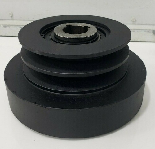 Centrifugal Clutch V belt 1-1/8" shaft 5" double pulley Saw Mill Chipper Trowel - Picture 2 of 3