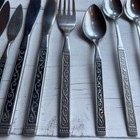 10 Pieces Oneida Ltd 1881 Rogers Spanish Court STAINLESS Knives, Spoons, Fork — photo 10