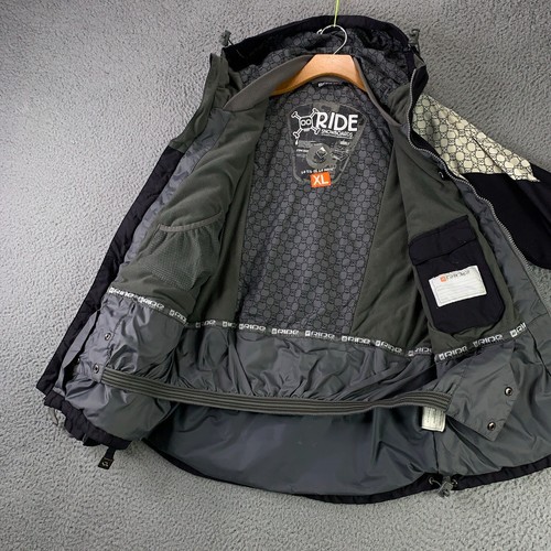 Ride Snowboards Jacket Boys XL White Black Skull Snowboarding Ski Mountain Y2K - Picture 7 of 15