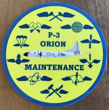 P-3 ORION MAINTENANCE STICKER PATROL VP SQUADRON AVIATION RATINGS GROUND POUNDER