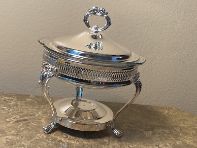 Buffet Server Silver Plate Food Warmer Serving Marinex