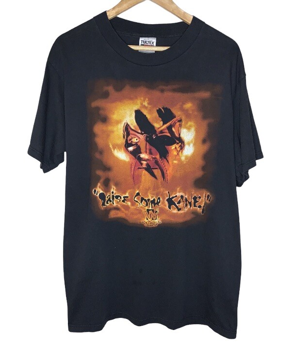 WWE WWF KANE ケイン　プロレスTシャツ　古着　黒　L バックプリント WWE WWF KANE ケイン プロレスTシャツ 古着 黒 L バックプリント
