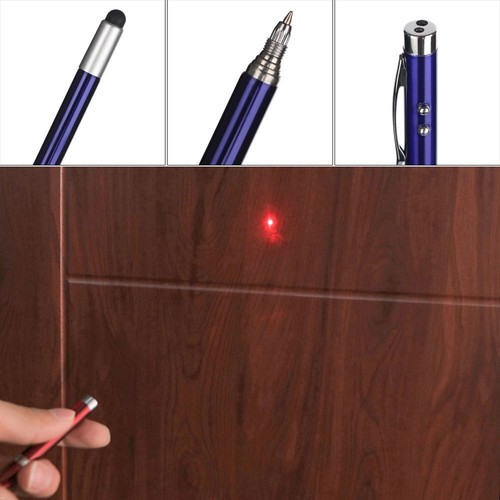 Writing Pen Remote RED Laser Pen 6-in-1 Stylus Pencil Powerful Laser Pointer - Photo 7/16