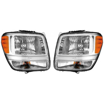 Fits Dodge Nitro Headlight Assembly 2007-2011 Pair Passenger & Driver CAPA