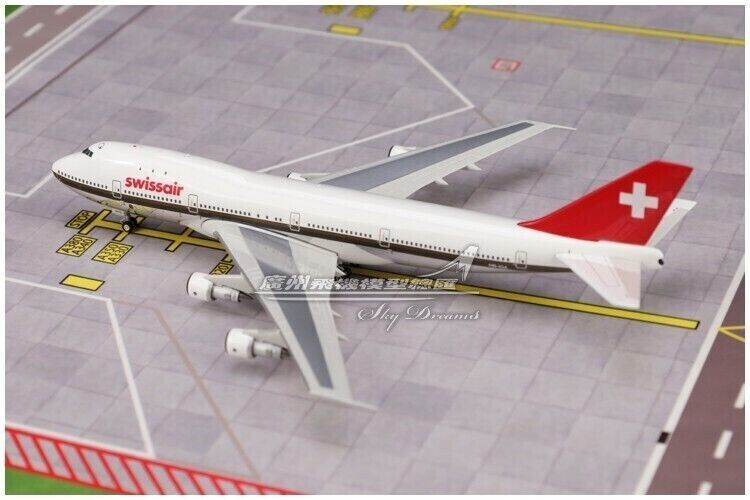 1:400 Phoenix Swissair BOEING 747-200 Passenger Airplane Diecast Aircraft Model