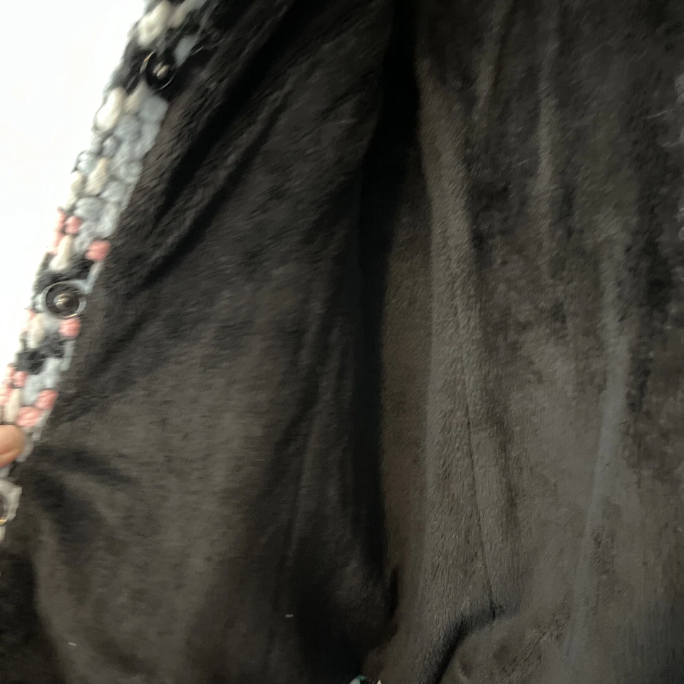 Abrigo de lana American Widgeon negro/multicolor niño pequeño talla 5 Foto 4 de 4