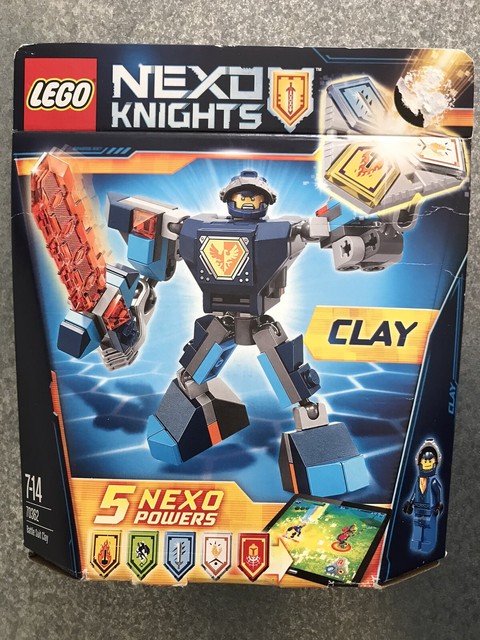 lego nexo knights battle suit clay