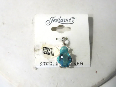 JEZLAINE StERLING Silver Charm Blue Zirconia Chick-New