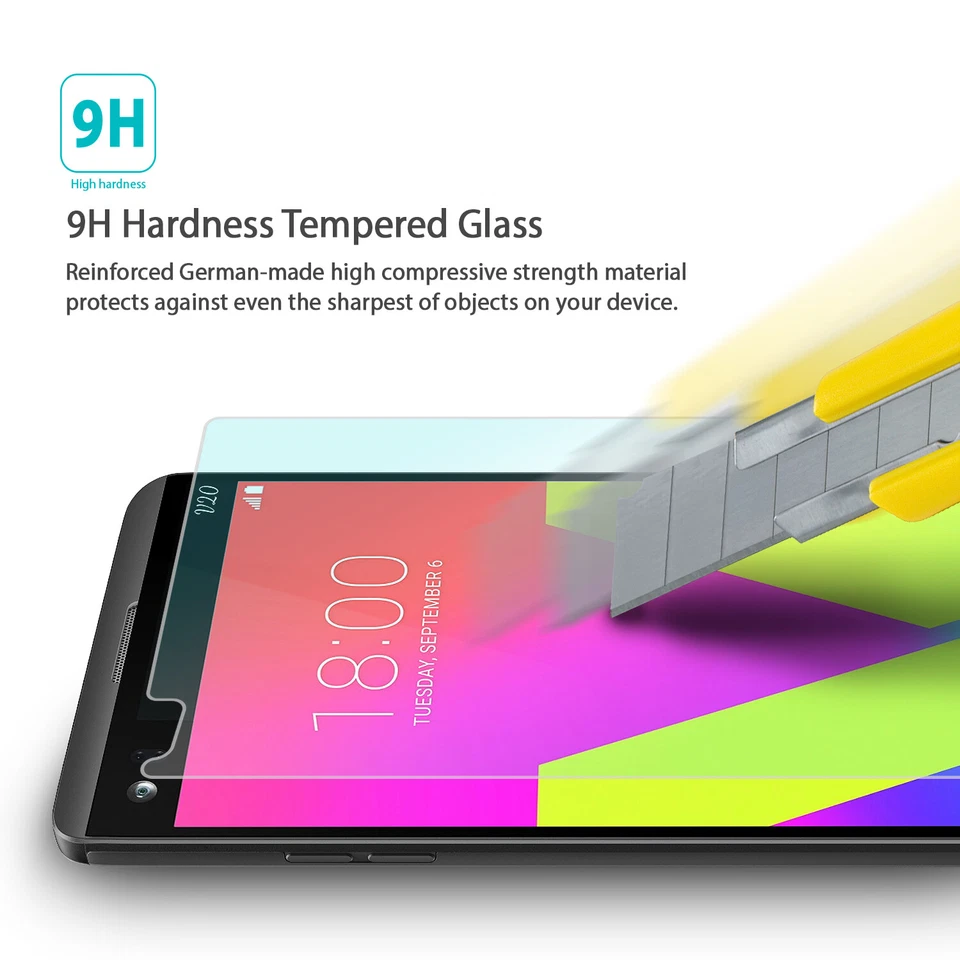 LG V20 Tempered Glass Screen Protector | Ringke Invisible Defender Glass 0.33 mm - image 3 of 4