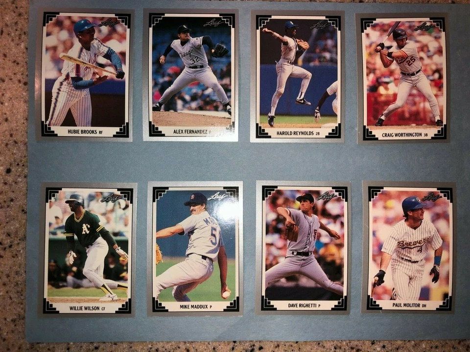 1991 LEAF BASEBALL CARDS YOU CHOOSE 266-528 MLB CARD FREE SHIPPING - Image 4 of 4