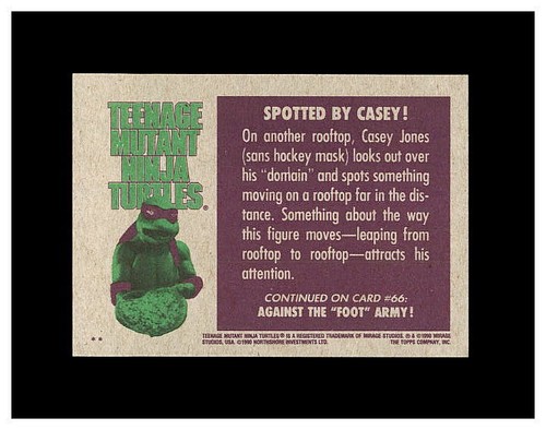 1990 TOPPS TEENAGE MUTANT NINJA TURTLES TMNT YOU PICK CARDS, STICKERS & PUZZLE - Picture 130 of 290