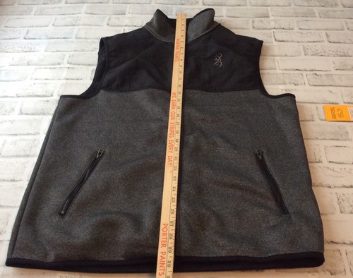 BROWNING Men's Shooting Vest Large Black Gray New - Picture 6 of 6