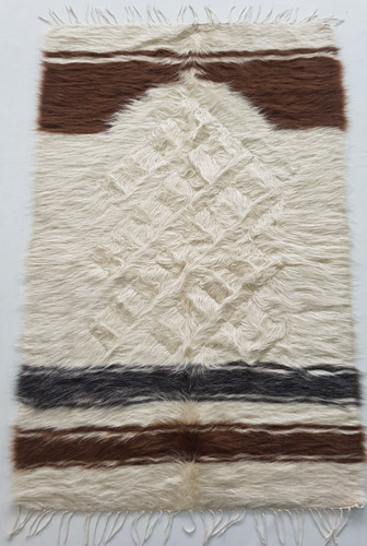 Vintage Handmade Traditional Turkish Wool Kilim Floor Rug Carpet 128x83 cm