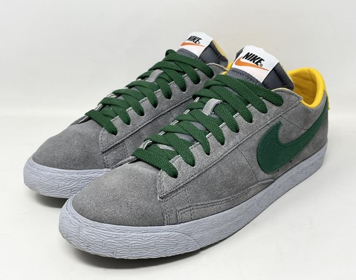 Nike ID Blazer Low Grey/Green/Yellow 