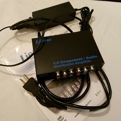 Linear 1×3 Component/Audio Distribution Amplifier Power Supply Model COMP-DA-1X3