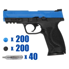 T4E .43 CAL LIMA PAINTBALL PISTOL PACKAGE KIT - SMITH & WESSON M&P 2.0 - BLUE