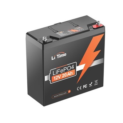 LiTime 12V 20Ah LiFePO4 Batterie Lithium Für Marine Kinderspielzeug Auto Radio