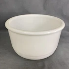 Vintage White Milk Glass Mixing Bowl Stand Mixer Unmarked 6.5" x 4" Tall