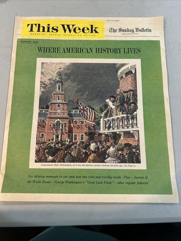Where American History Lives, May 17, 1964 Sunday Bulletin, 16 Pages