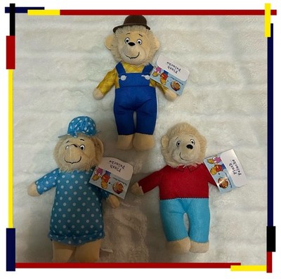 NWT PBS Kids 2024 The Berenstain Bears Stuffed Plush Toy Set 3Pcs