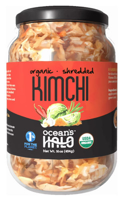 Ocean's Halo Organic Kimchi, Shelf Stable, 16 Oz FRESH - Free Shipping
