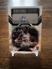 2022-23 Panini Prizm Keon Ellis Sensational Signatures SILVER Auto RC Rookie