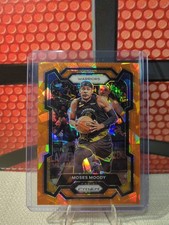 2023-24 Panini Prizm Moses Moody Orange Cracked Ice Prizm #228 Warriors