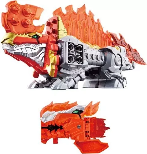 Power Rangers Dino Fury Ryusoulger DX Dime Volcano Dimetro Blazing Megazord Used - Picture 9 of 9