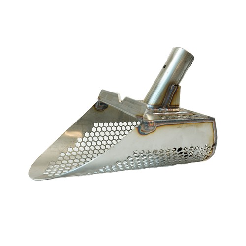 T-Rex 6.5" Wide Stainless Steel Sand Scoop – 3/8” Holes for Metal Detecting - Picture 3 of 3