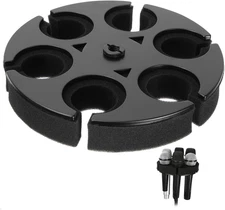 Multi Microphone Holder, Wired and Wireless Mic Holder for Stand, Hold up to 6 M