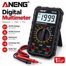 Digital Multimeter LCD Voltmeter Ammeter Ohmmeter AC DC Voltage Tester