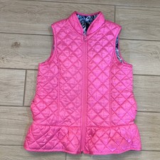Lilly Pulitzer Melanie Prosecco Pink Reversible Quilted Vest Girls XL 12-14
