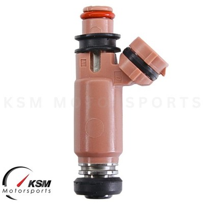 NO.4663　レッツ４　４サイクルエンジン　フューエルインジェクション　ピンク　☆彡 4 x OEM New Pink 565cc Fuel Injectors For Subaru STI WRX Forester