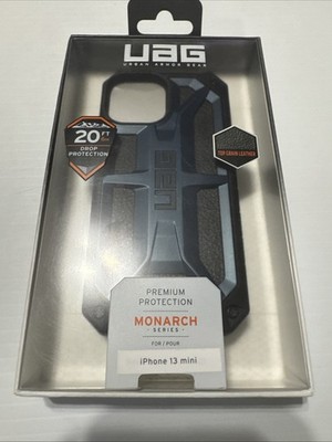 UAG iPhone 13 Mini Premium Case Mallard Blue Black Urban Armor Gear Monarch
