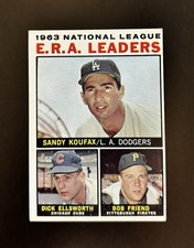 1964 Topps 1963 E.R.A. Leaders Sandy Koufax Dick Ellsworth Bob Friend #1