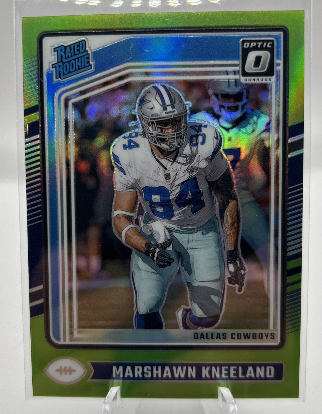 Marshawn Kneeland Panini Donruss Optic #274 Lime Green