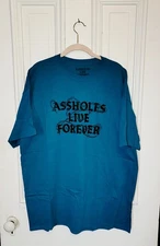 Assholes*s Live Forever - Teal Barbwire 2xl