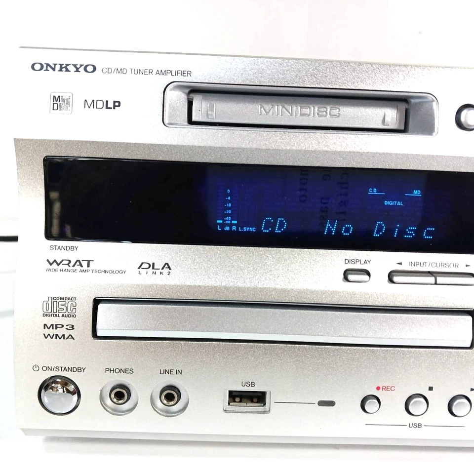 ONKYO CD MD Tuner Amplifier USB All-in-One System FR-N7FX Tested Japan / AG208T - Image 3 of 4