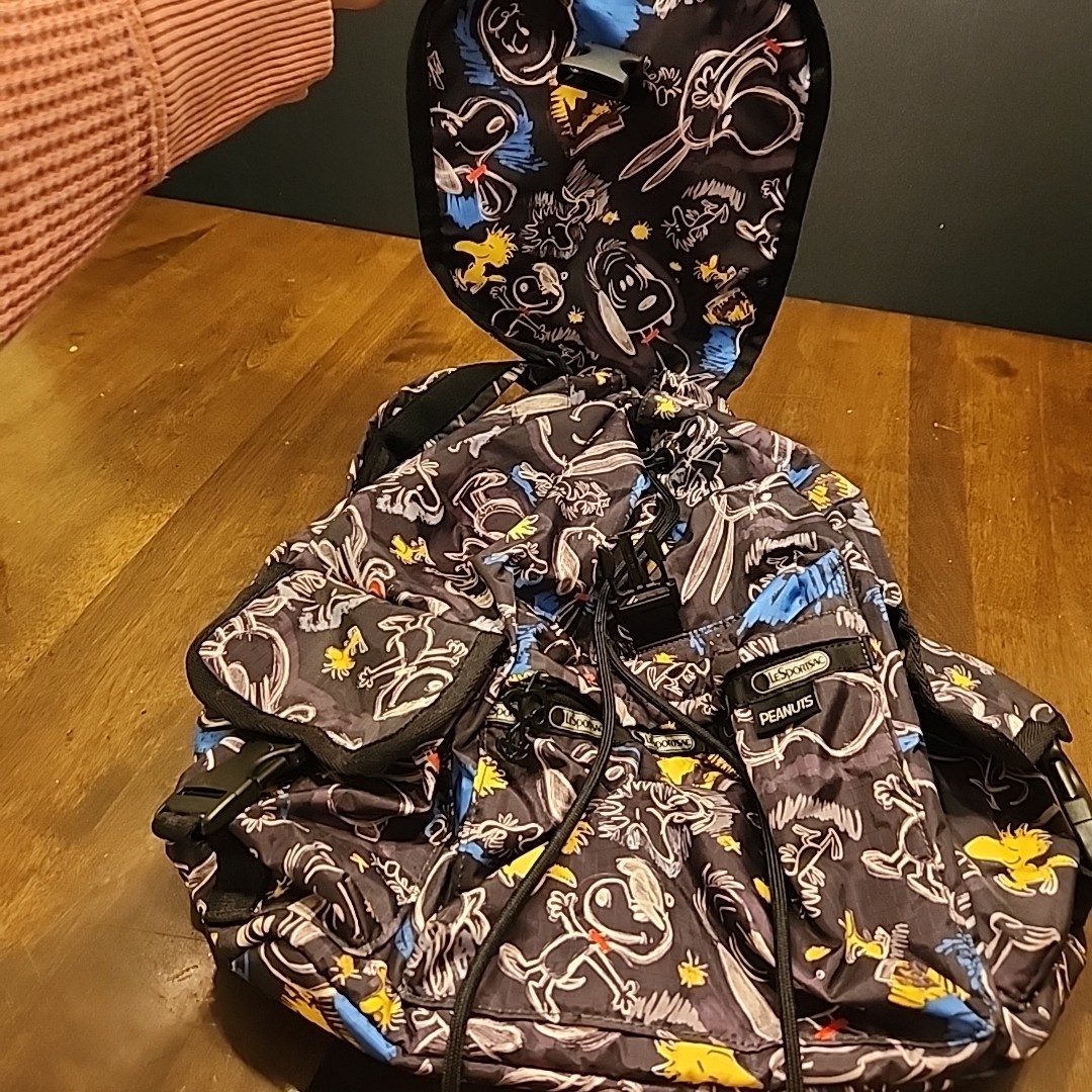 Lesportsac Peanuts Snoopy Woodstock Voyager Rucksack  display picture 1