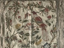 VTG Pottery Barn Bird Flowers Pillow Shams Standard Size 20 x 20 w/ Zip Close