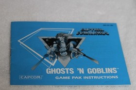 Ghosts & Goblins Nintendo NES System Cartridge, Manual & Sleeve Authentic Tested