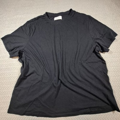Primark Men's Solid Black T Shirt, Size 3XL