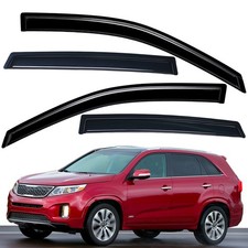 Tape-on Window Visors Sun Rain Wind Guards Vent Shade For 2011-2015 Kia Sorento
