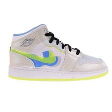 Air Jordan 1 Mid SE GS Big Kids' Shoes Platinum Tint-BlueTint 5 Y